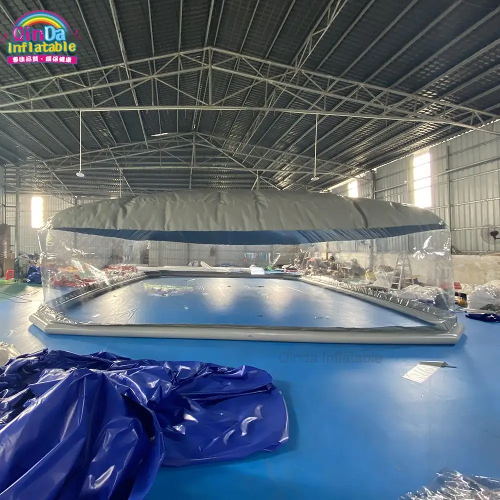 Inflatable Pool China Dome Tent Clear PVC Inflatable Pool Tent With Covered Ceiling