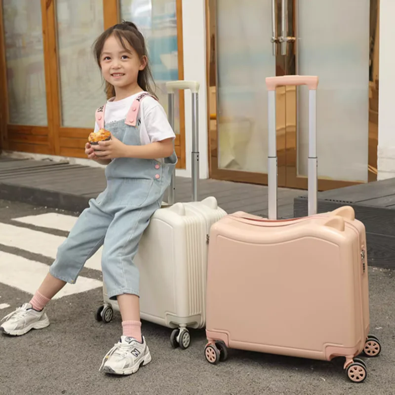 Valise de Voyage pour Enfant, Monture Rib, Nouvelle Boîte de 20 Pouces, pour Fille et Garçon de 12 Ans, Avion, Bagage