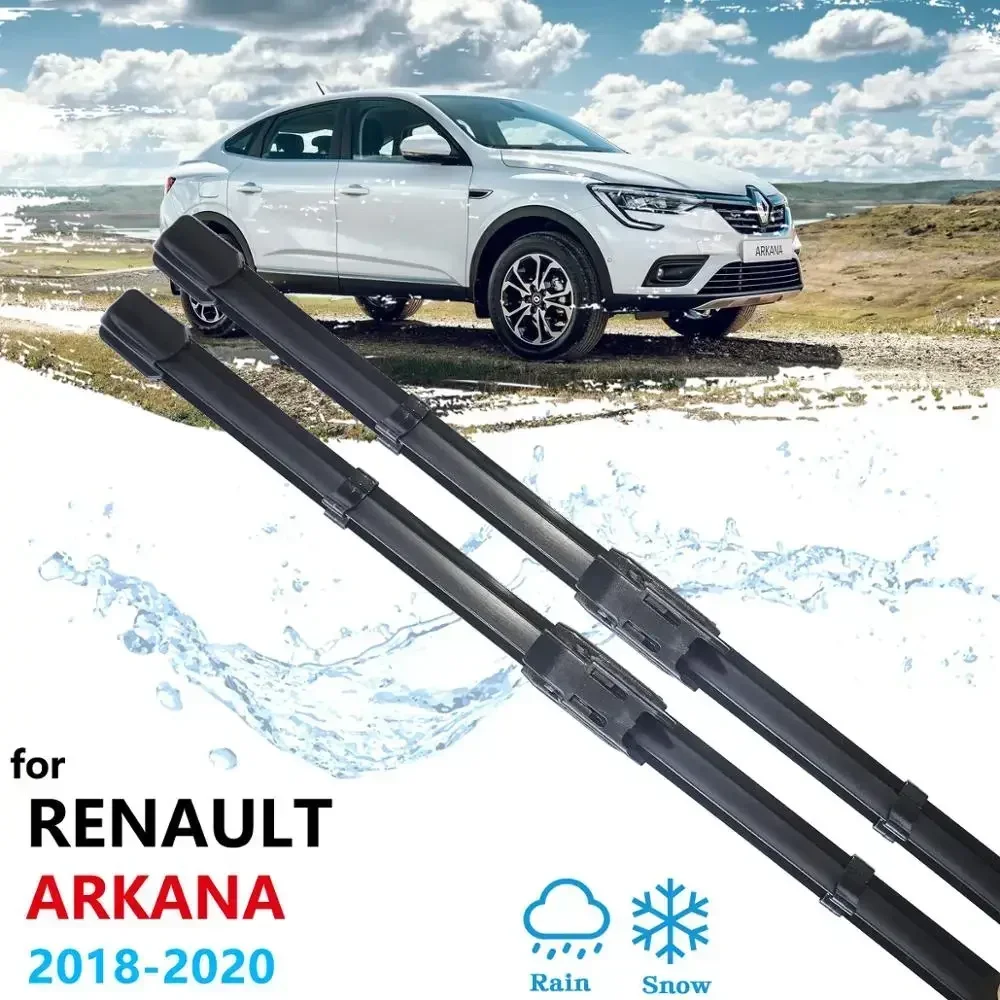 For Renault Arkana XM3 2018 2019 2020 Car Wiper Blade Front Window Windscreen Windshield Wipers Car Accessories Stickers Brushes