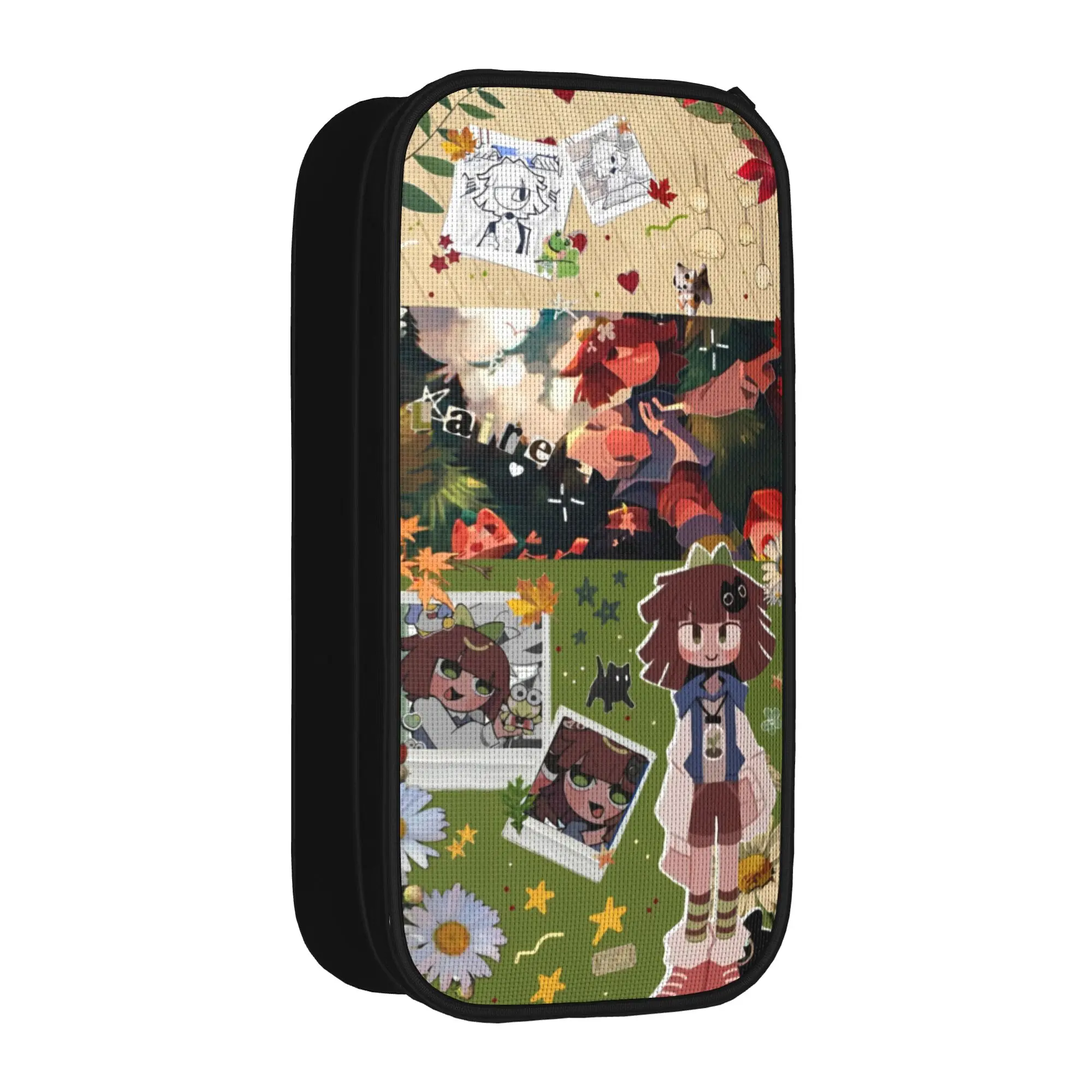 Claire Miss Circle Cartoon  Pencil Case Creative  Fundamental Paper Education Pen Box Bag Big Capacity Supplies Pencilcases