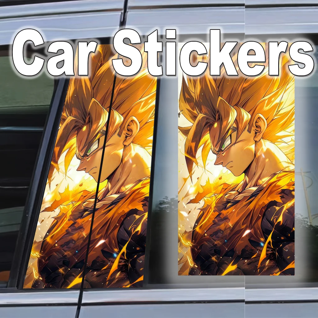 

B-pillar Anti-scratch Anti-rub Waterproof Sticker Dragon Ball Car Sticker Super Saiyan Anime Self-adhesive Decoration Auto Parts