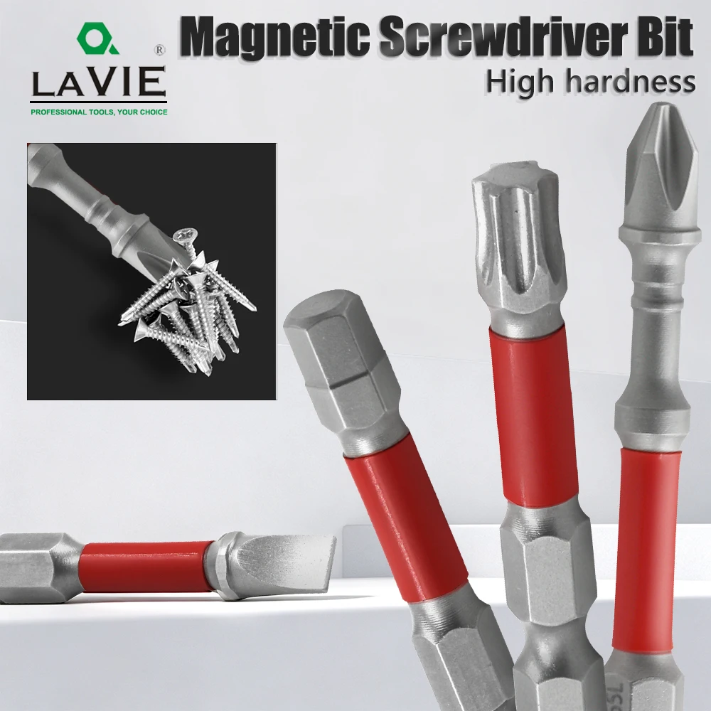 LAVIE S2 Steel Impact Screwdriver Bit Set 1/4" Hex Shank PH2 Cross Hex Torx 50-150mm For Electric Drill AE131250T
