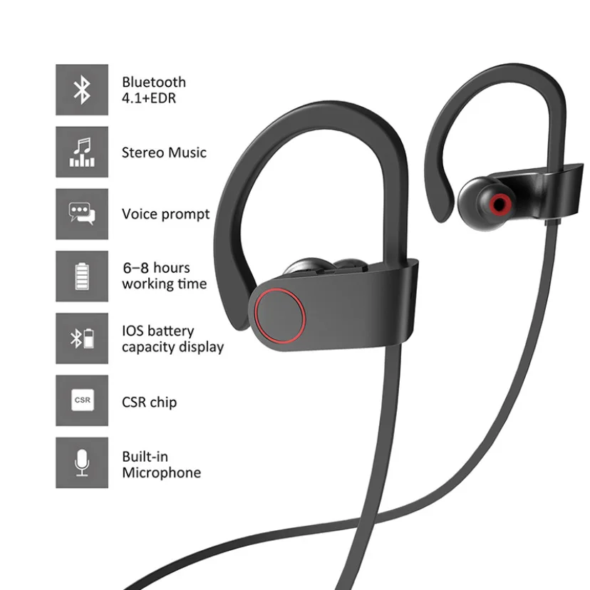 

New U8 Bluetooth headphones Run-ear stereo noise-cancelling 5.0 wireless headphones for English use