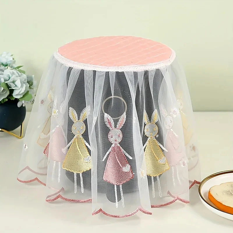 1pc Air Fryer Dust Cover Electric Rice Pot Dust Cover Lace Fabric CoverSuitable For Laundry Kitchen Appliances Dust Cover