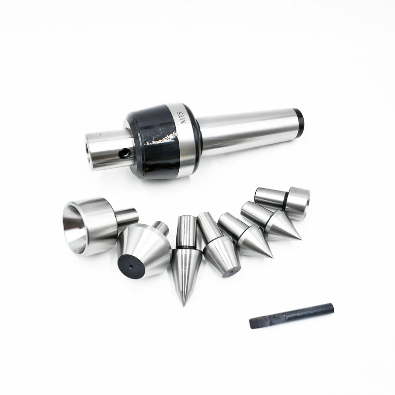 7pcs Machine Tools MT4 Multiple Point Revolving Center with Inter Changeable tips lathe Live Center tailstock