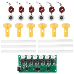 Módulo de humidificador de seis pulverizadores DC5V, placa de Control de atomización, atomizador ultrasónico, interfaz de TYPE-C, generador de niebla, controlador de placa de circuito