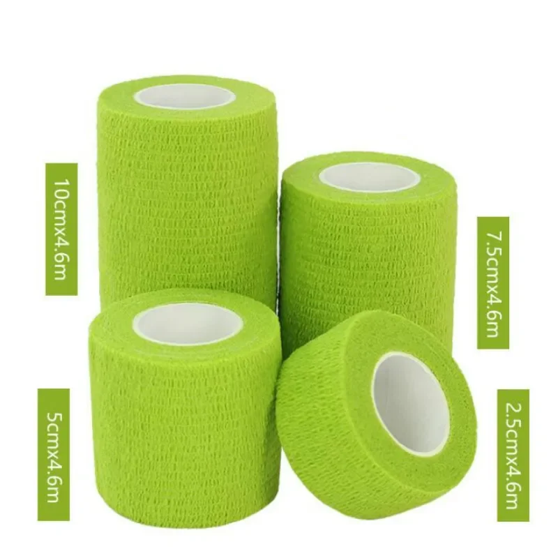 4.5M Waterdichte Zelfklevende Elastische Bandages Effen Kleur Ehbo Bandages Wondverband Bandages 2.5 5 7.5 10Cm breedte