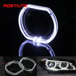 1 Pair 76MM/120MM LED Angel Eyes Square Bulbs Halo Ring Angel Eyes Car Daytime Running Light DRL LED Fog Light Decorative Lights