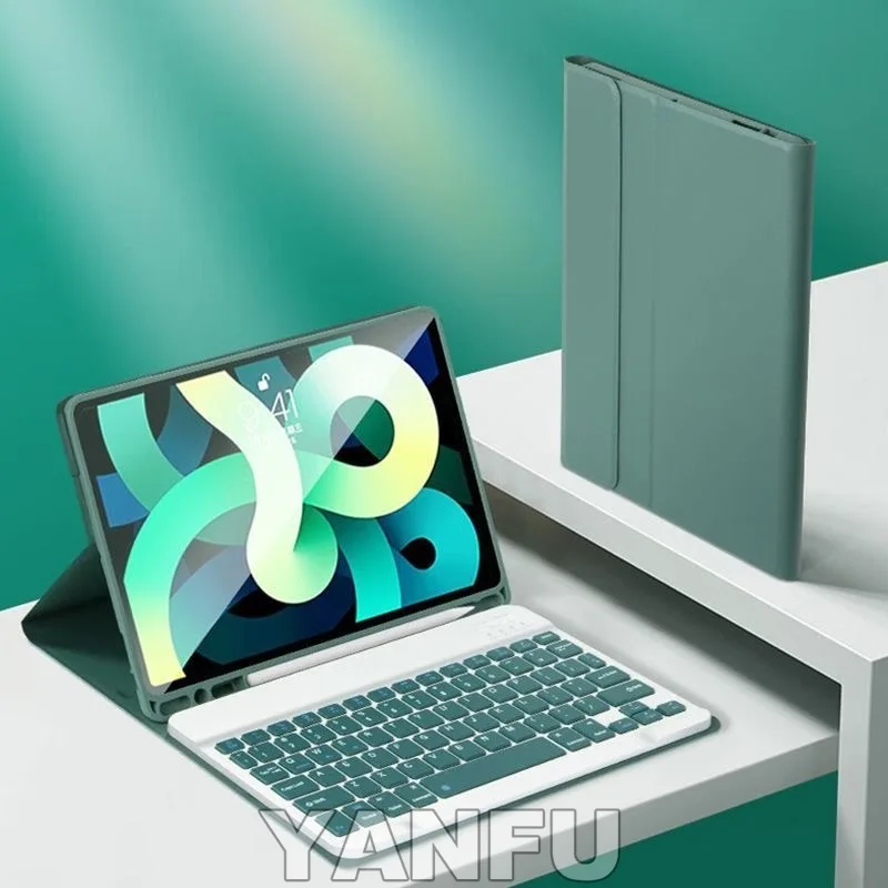 

For iPad 12th A19 A16 11th 11 Inch Case with Keyboard,Detachable Wireless Keyboard+Tablet Cover iPad 10th Generation 10.9 Funda