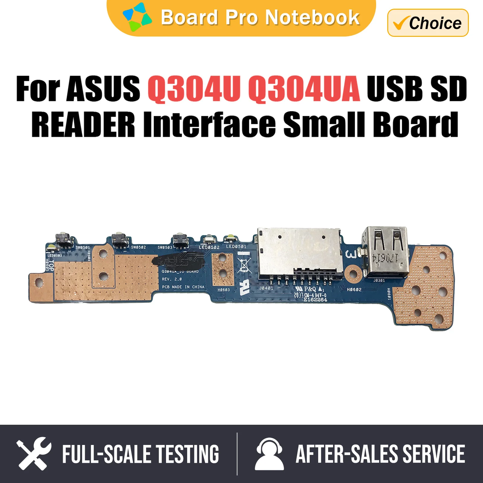 ل ASUS Q304U Q304UA USB مجلس SD قارئ بطاقات واجهة لوحة صغيرة 100% اختبار سريع السفينة