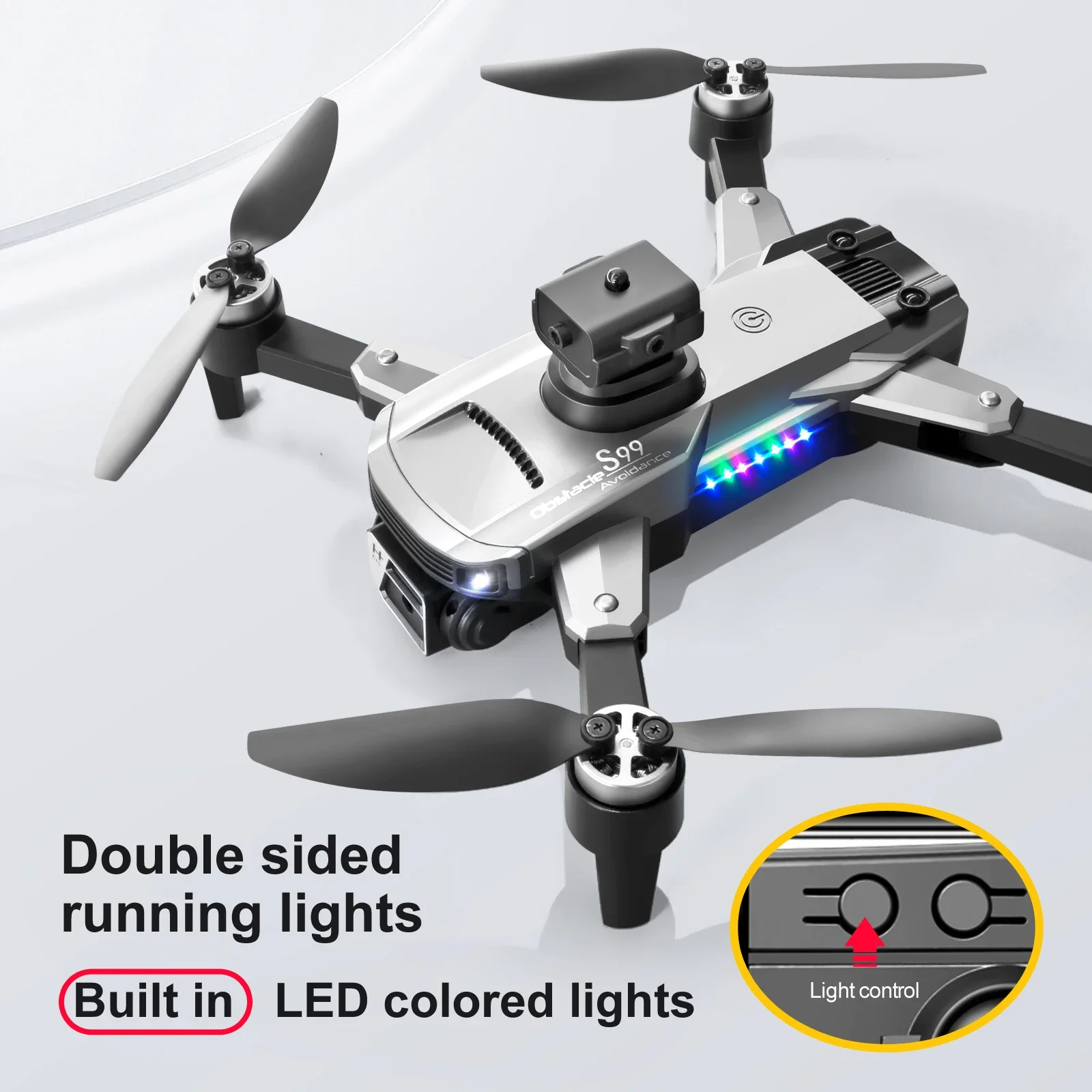 S99Max Rc Drone 4k Profesional HD Camera Adjustable Angle Obstacle Avoidance Aerial Photography Brushless Foldable Quadcopter