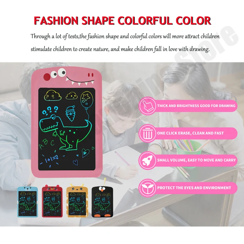 8.5/in Cartoon LCD Writing Tablet Drawing Board Kids Graffiti Sketchpad Toys Handwriting Blackboard Magic Drawing Board Toy Gift