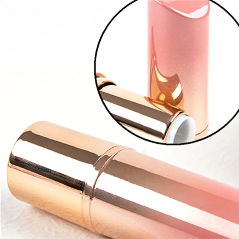 1pcs Slant Cap Lipstick Tube Peach Pink Gold Gradient Lipsticks Tubes Empty Tubing Packaging Beauty Makeup Tools