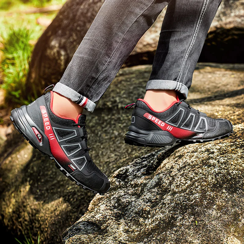 Herren-Wanderschuhe, Outdoor-Gummi, rutschfeste Outdoor-Trainer, bequeme Wander-, Reise- und Sportschuhe, taktische Damen-Trainingsschuhe – Detail 5