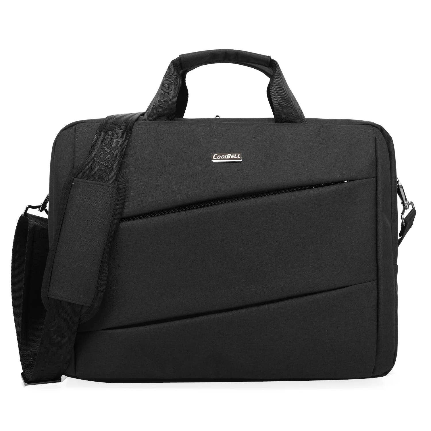 15.6 Inch Nylon Unisex Laptop Handbag Carrying Messenger Bag Briefcase with Shoulder Strap Crossbody Bag