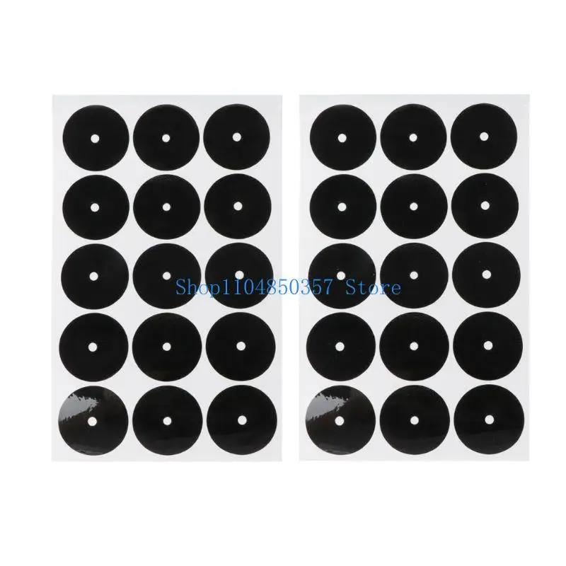 652F Pool Table Black Billiard Point Sticker Snooker Spots Set for Billiard Practice