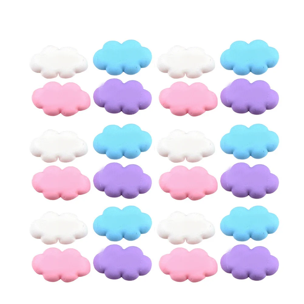 100 stuks cartoon wolk accessoires hars wolken voor doe-het-zelf telefoonhoes etui decoratie ambachtelijke versieringen niet giftig