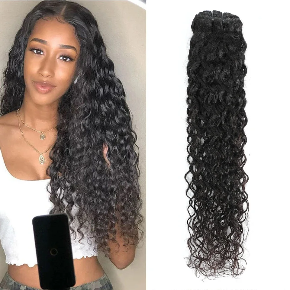Water Wave Clip In Hair Extensions Human Hair Double Weft Deep Curly Clip Ins Premium Soft Unprocessed Brazilian Remy Hair Clip