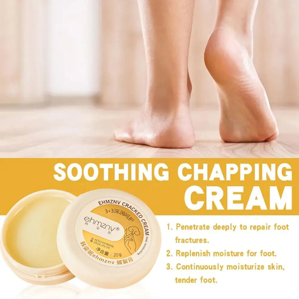 Crème réparatrice pour les pieds craquelés, anti-séchage, hydratante, douce, élimination de la fréquence, soin de la peau, des mains et des pieds