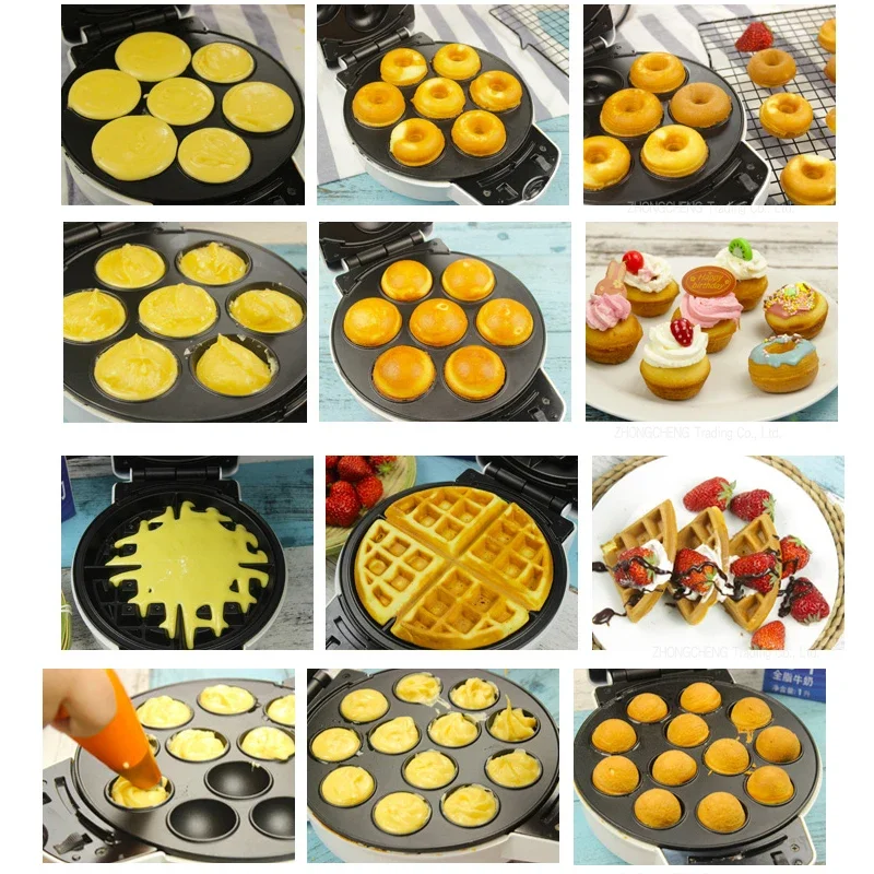 Multifunctional Egg Waffle Machine Electric Cake Pan Small Cake Omelet Waffle machine Waffle, Doughnut & Cake Makers