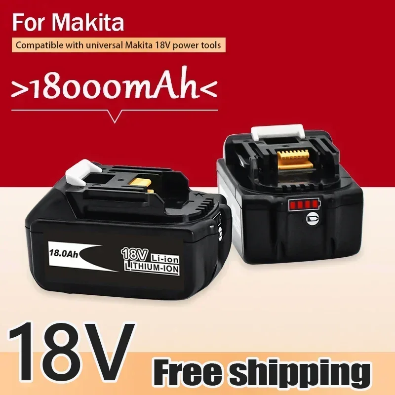 2025High Quality BL1860 Rechargeable Battery 18 V 18000mAh Lithium Ion for Makita 18v Battery  BL1850 BL1860B LXT400