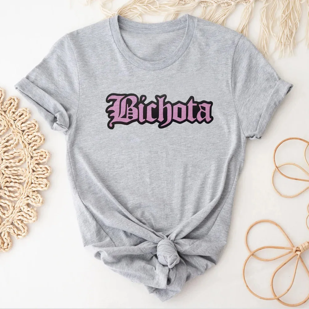 Bichota t shirt women anime summer tshirt girl funny anime clothing