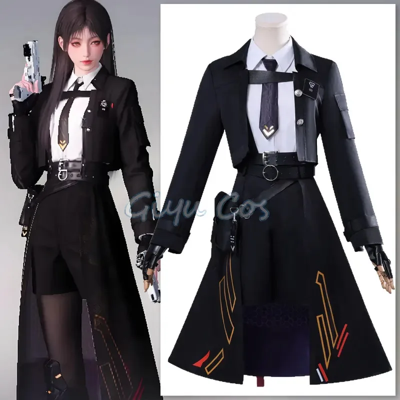 

Love and deepspace Deep Space Hunter Cosplay Costume Carnival Anime Halloween Costumes Uniform