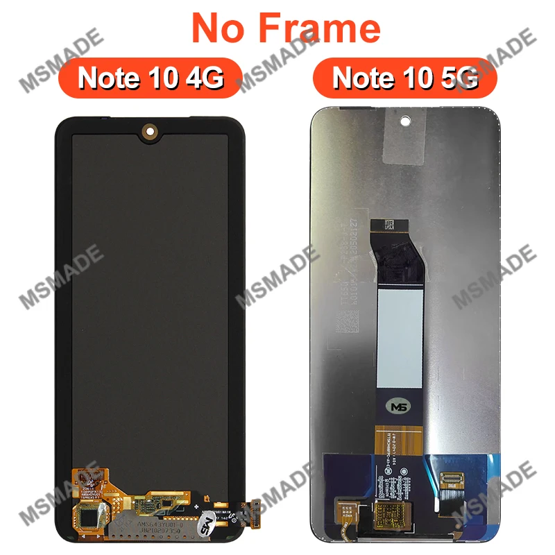 AAA For Xiaomi Redmi Note 10 4G 10S LCD Display Touch Screen Digitizer For Redmi Note 10 5G LCD POCO M3 Pro 5G Replacement Parts