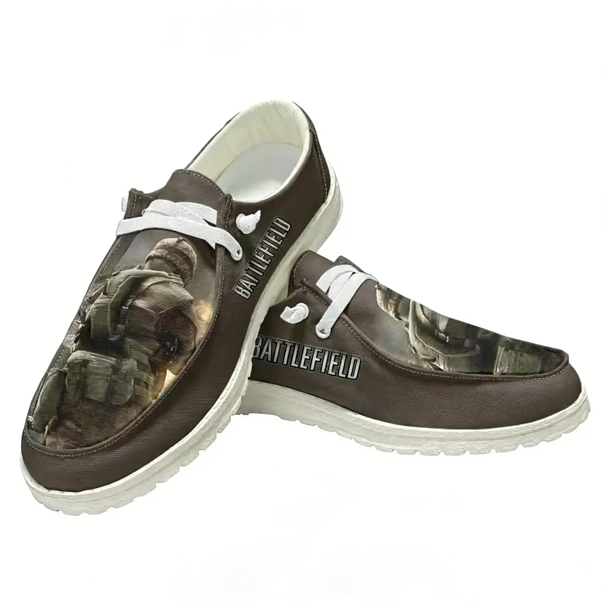 

Battlefield Casual Shoes Men Woman Flat Shoe Breathable Indoor Outdoor Lightweight Footwear Couple Custom Made Shoe