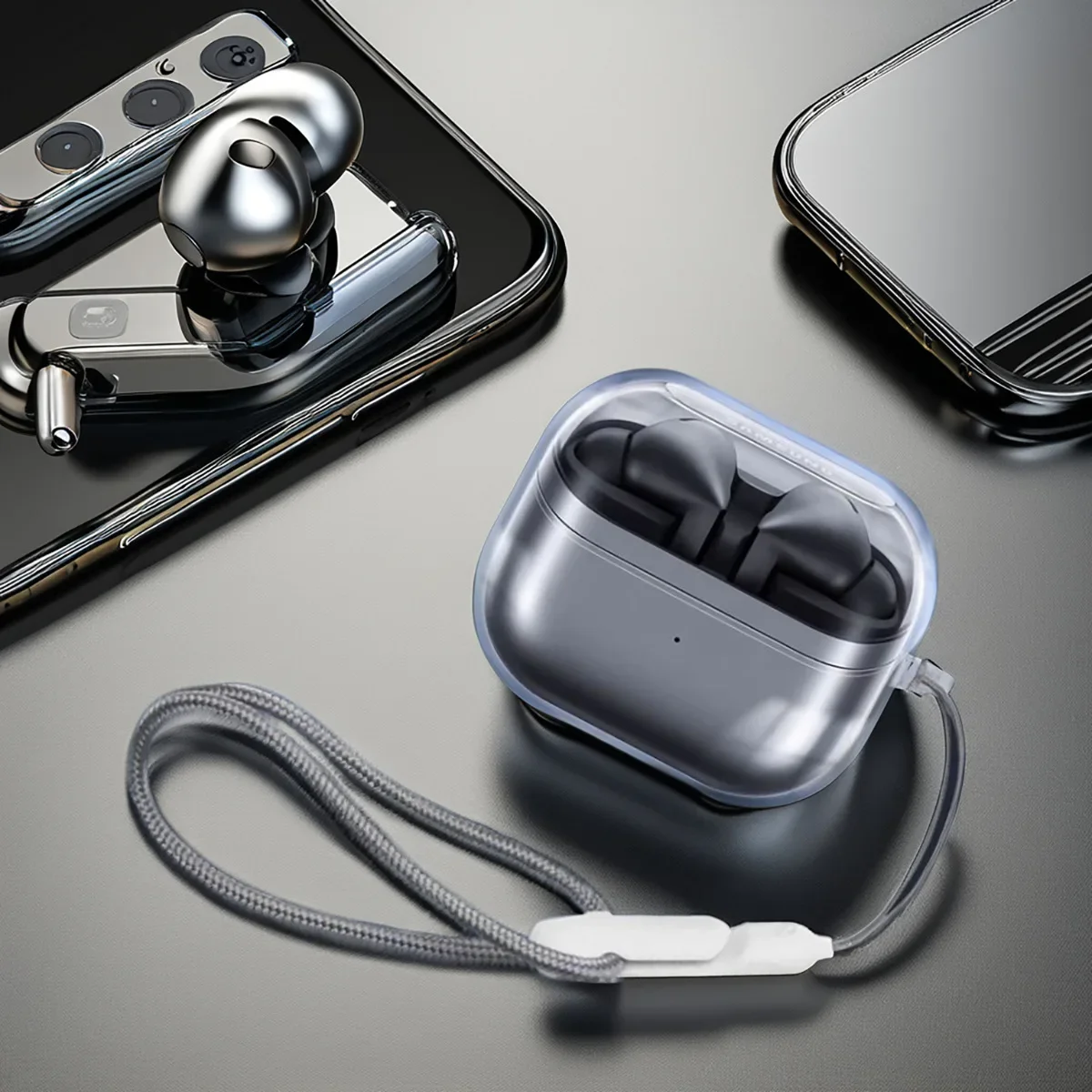 for Samsung Galaxy Buds 3 Pro Transparent Cases Samsung Galaxy Buds 3Pro  Earphone Case Soft Silicone Clear Headphone Cover image 2
