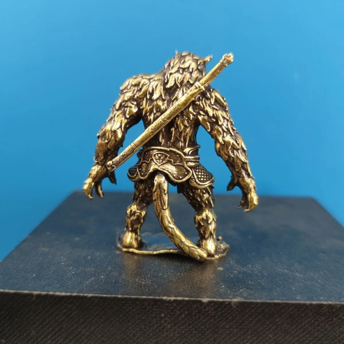 Fine Brass Demon King Tiger Vanguard Action Ornament