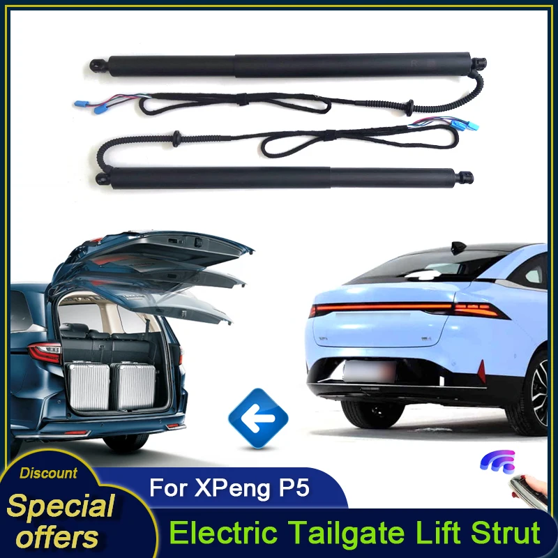 

Для XPeng P5 2021 ~ 2024 Автомобильная электрическая задняя дверь, задняя дверь, стойка, мощность автомобиля, комплект подъема задней двери для багажника