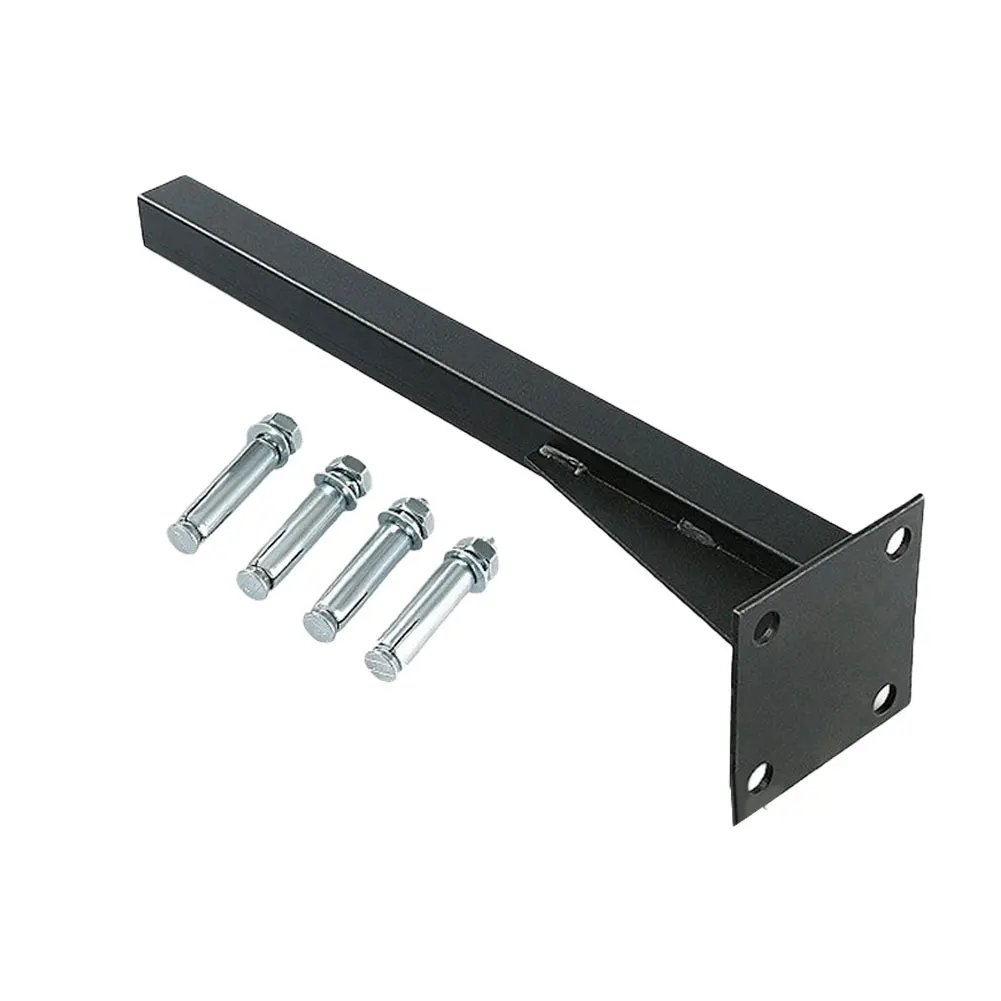 Triangular Tabletop Support Bracket for Undermount Sink 45x10x10cm Stainless Steel with 3.7mm Base Plate Black