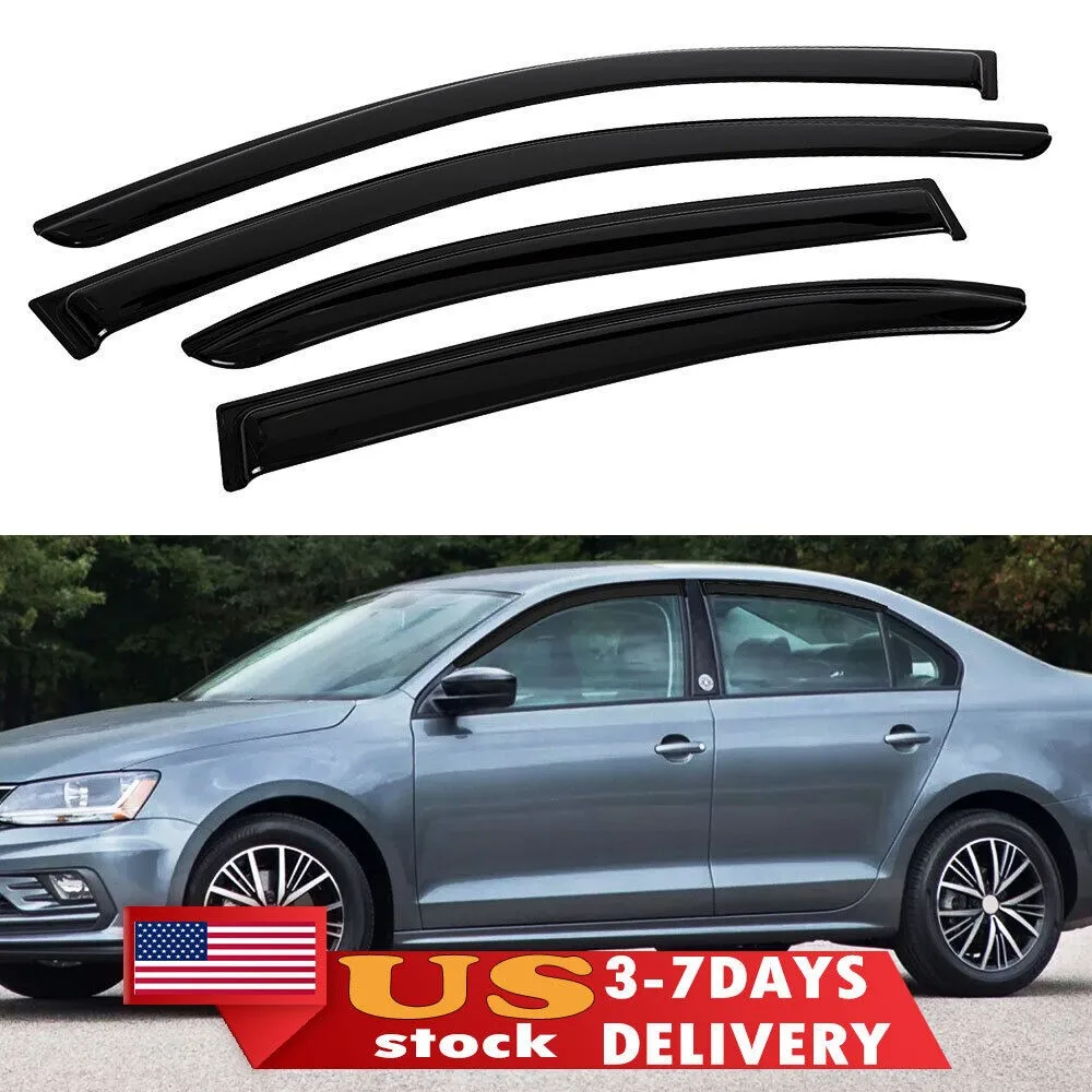 

Window Sun Vent Visor Rain Guard Cover For Volkswagen Jetta MK6 JDM 2011-2018