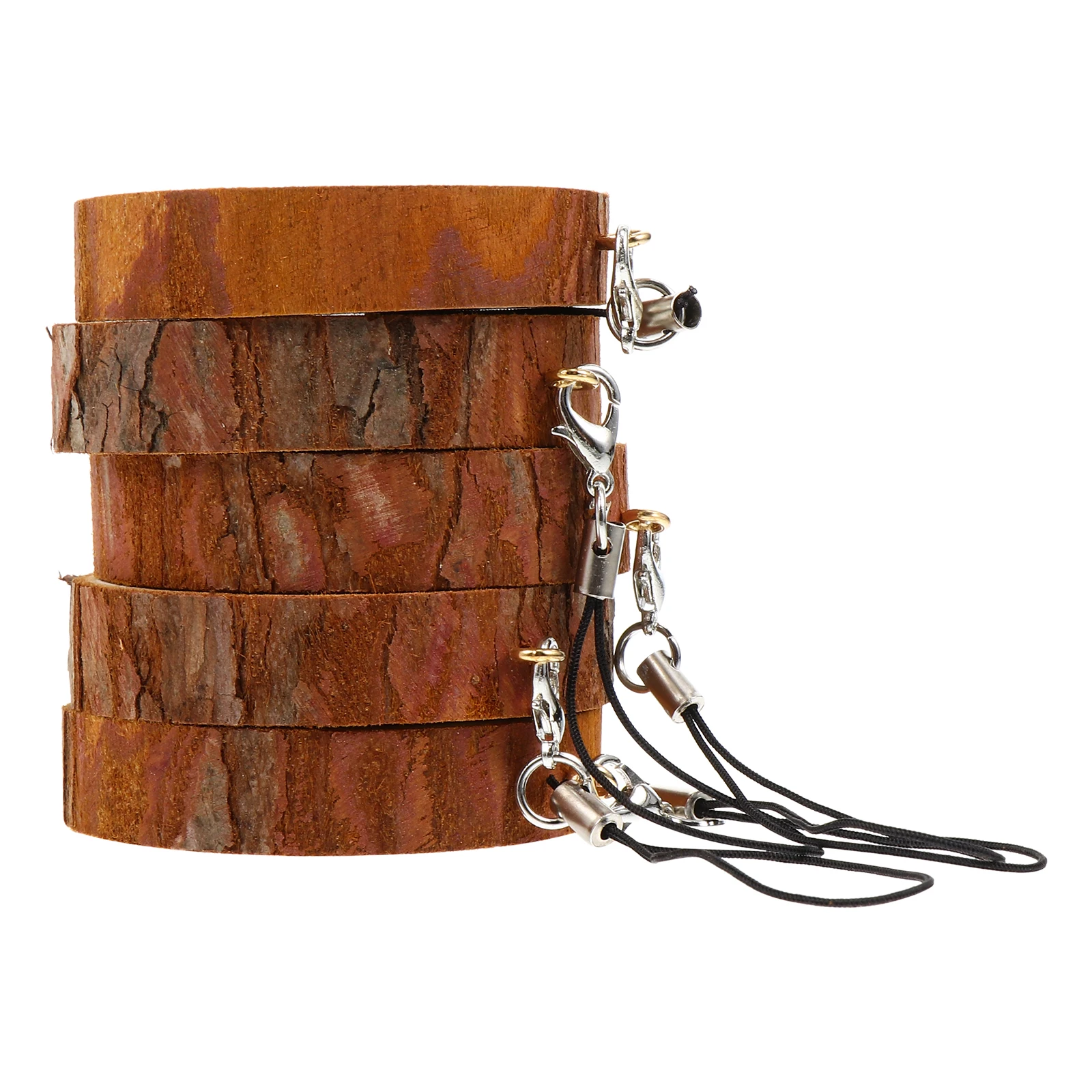 

5 Pcs DIY Wooden Slices Blank Painted Tags Graffiti Hanging Kids Toy Christmas Sewing Accessories Smooth Edges Natural