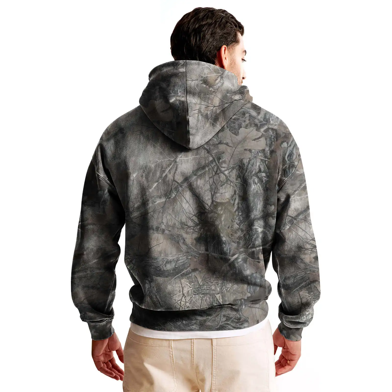 Y2K Retro Outdoor Hoodie Männer Camouflage Muster Disguise Sweatshirt High Street Hip Hop Streetwear Übergroßen Unisex Camo Hoodie