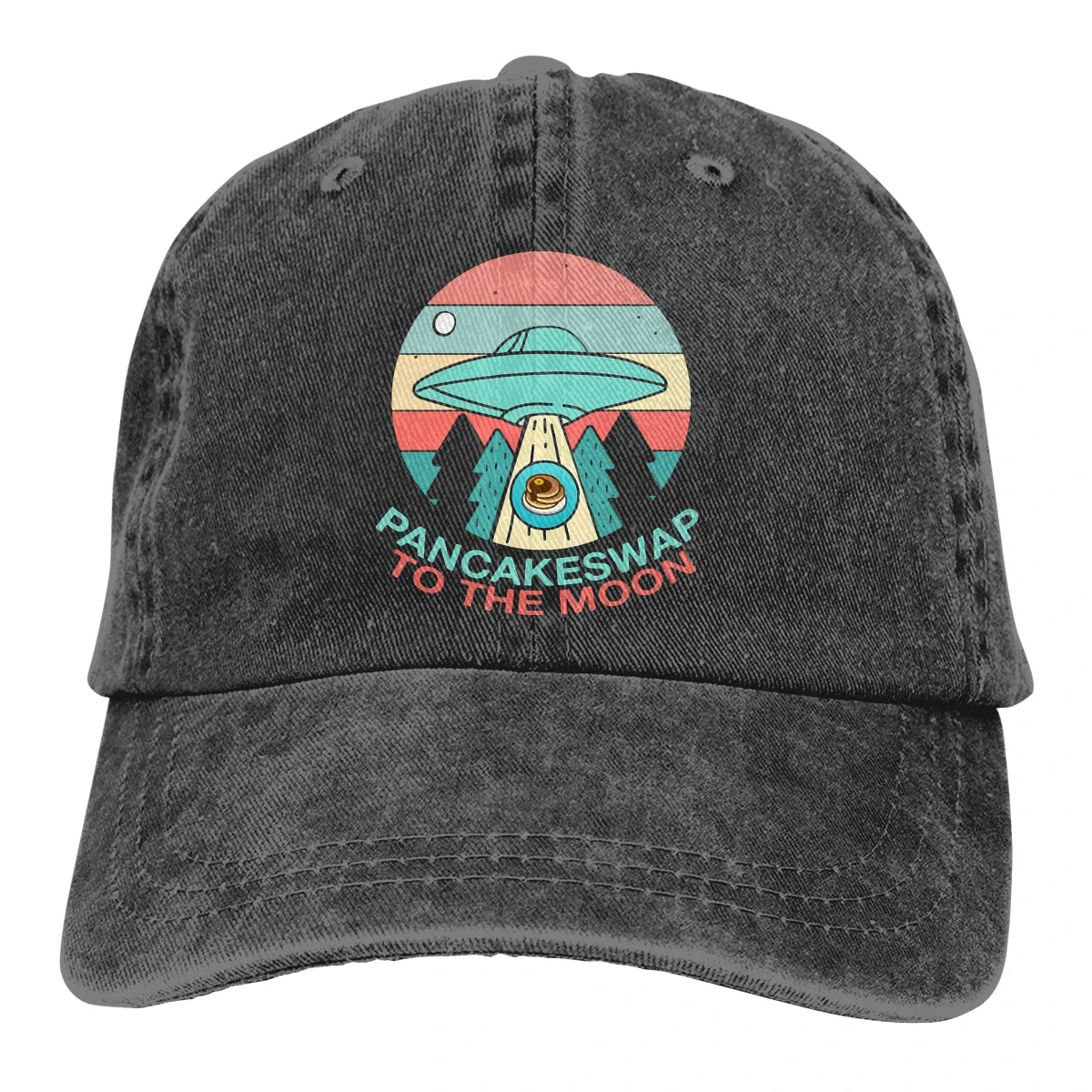 HODL Retro Baseball Caps Peaked Cap PancakeSwap Cake Crypto Miners Sun Shade Hats for Men