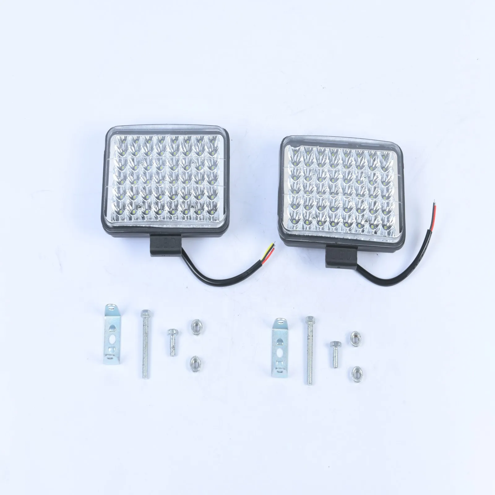 

2pcs 5inch 48 LED Work Lights Cold White 6000K 144W 4500LM Headlights For Car Motorcycle ATV Truck Tractor