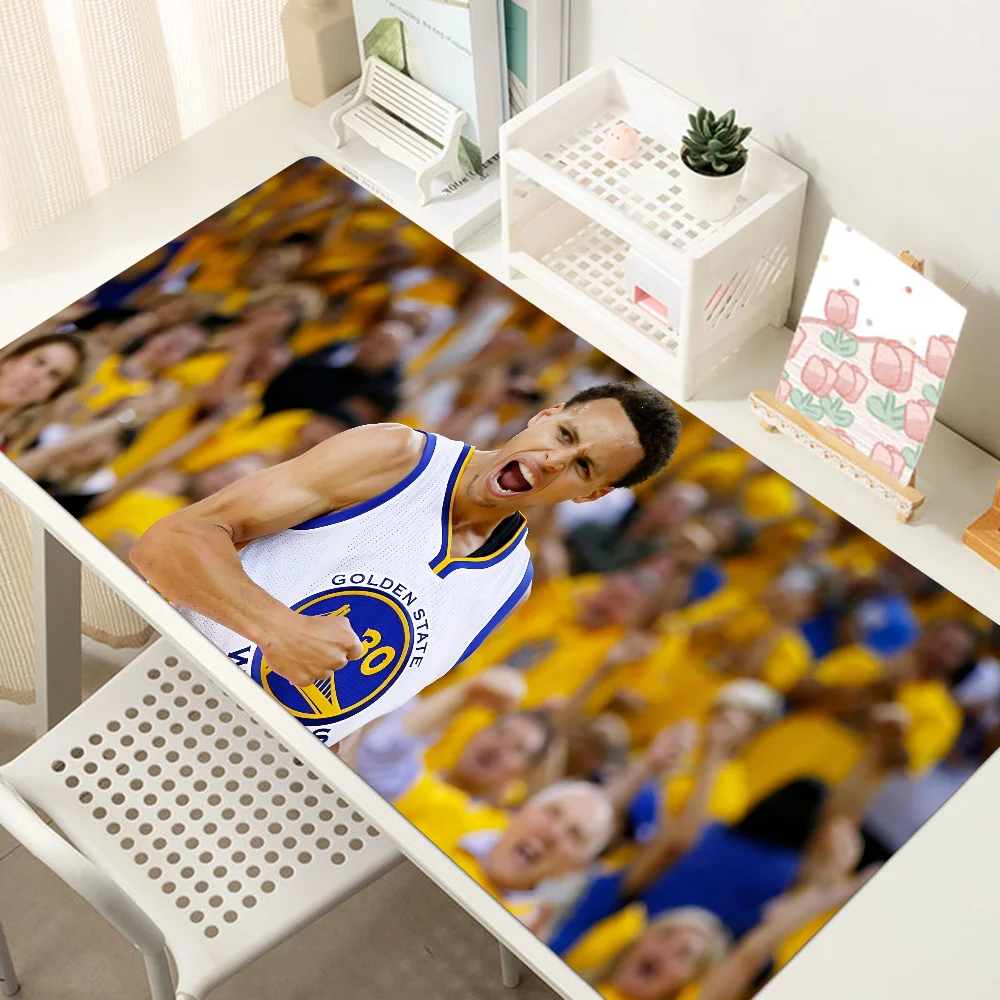 1PC B-Basketball Player S-Stephen Curry Mouse Mat Desk Mat With Pad Gaming Accessories Prime Gaming XXL Keyboard Pad Padding Mat