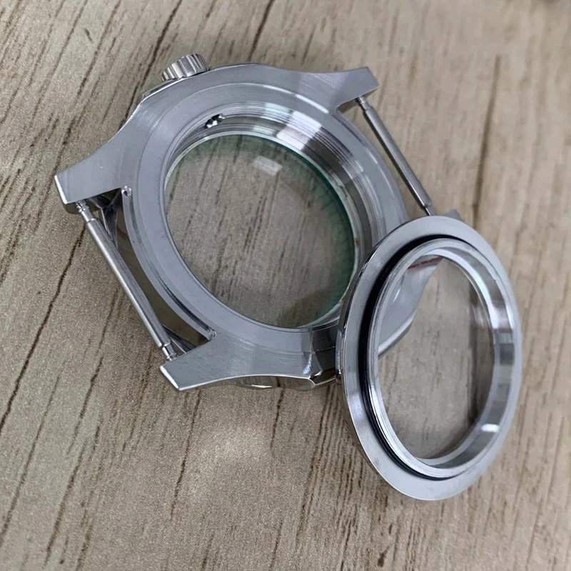 Nautilus Square 40MM cassa dell'orologio in acciaio inossidabile vite corona vetro zaffiro adatto per NH35 36 4R 7S parti di riparazione dell'orologio da polso