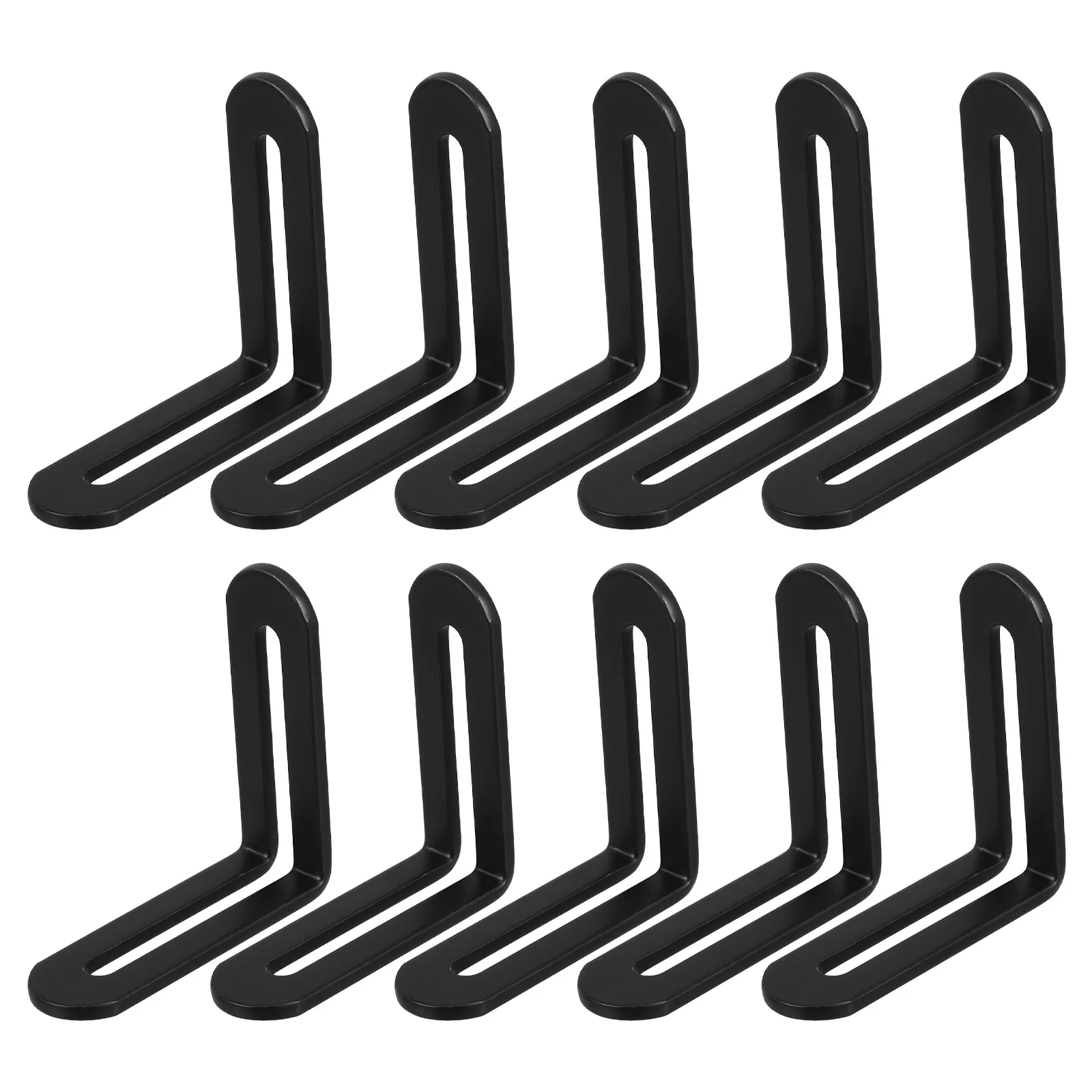 

10Pcs Stainless Steel Corner Brackets Heavy Duty L Shaped Shelf Supports for Cabinet Furniture Fixed Braces Corner Connectors