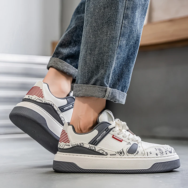 أحذية رجالية عصرية متعددة الاستخدامات، الطبعة الكورية، ملابس رجالية على طراز الشارع، ملابس الحضور اليومي