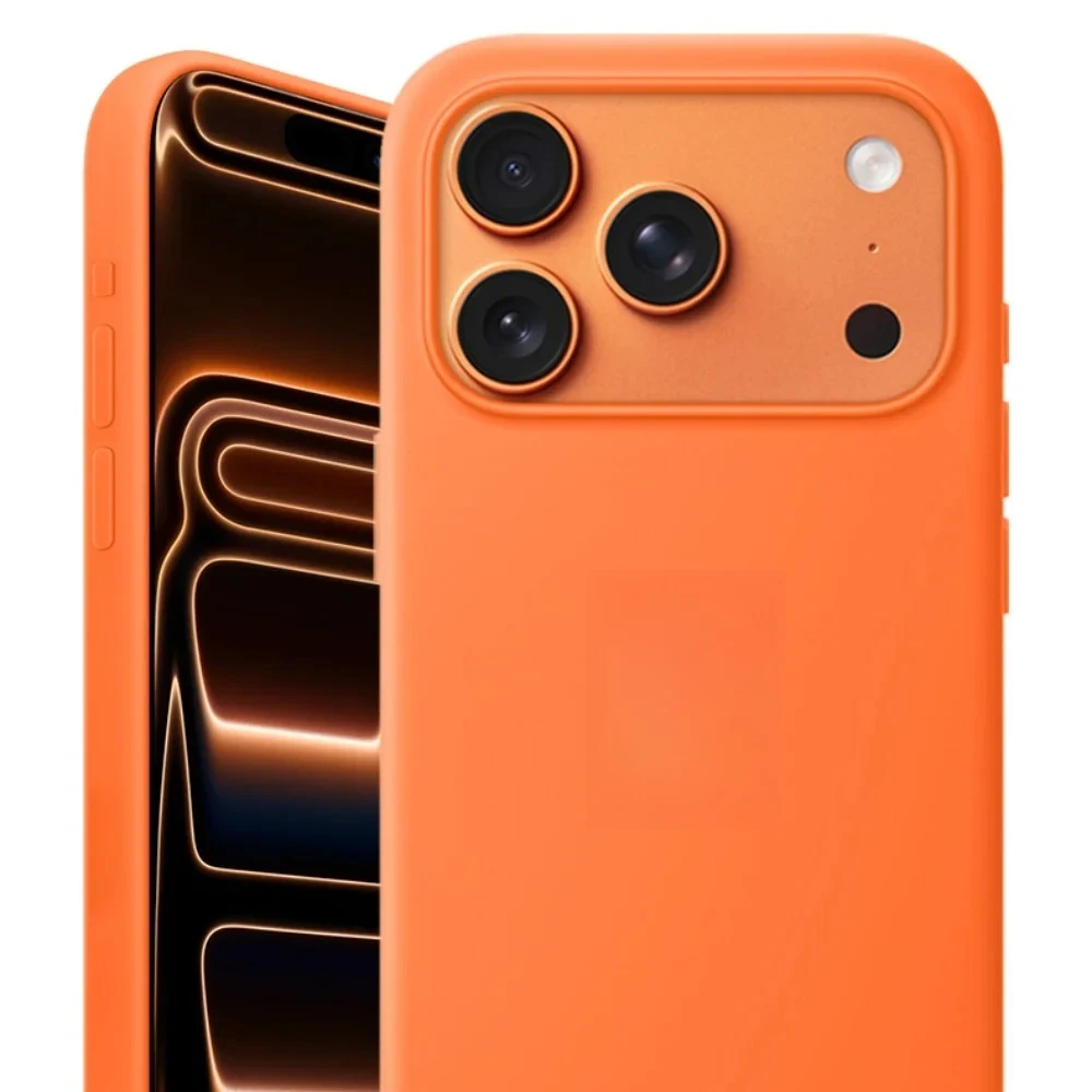 Funda de silicona líquida de animación oficial para Apple IPhone17Pro Max Original para funda protectora de carga inalámbrica Magsafe con caja