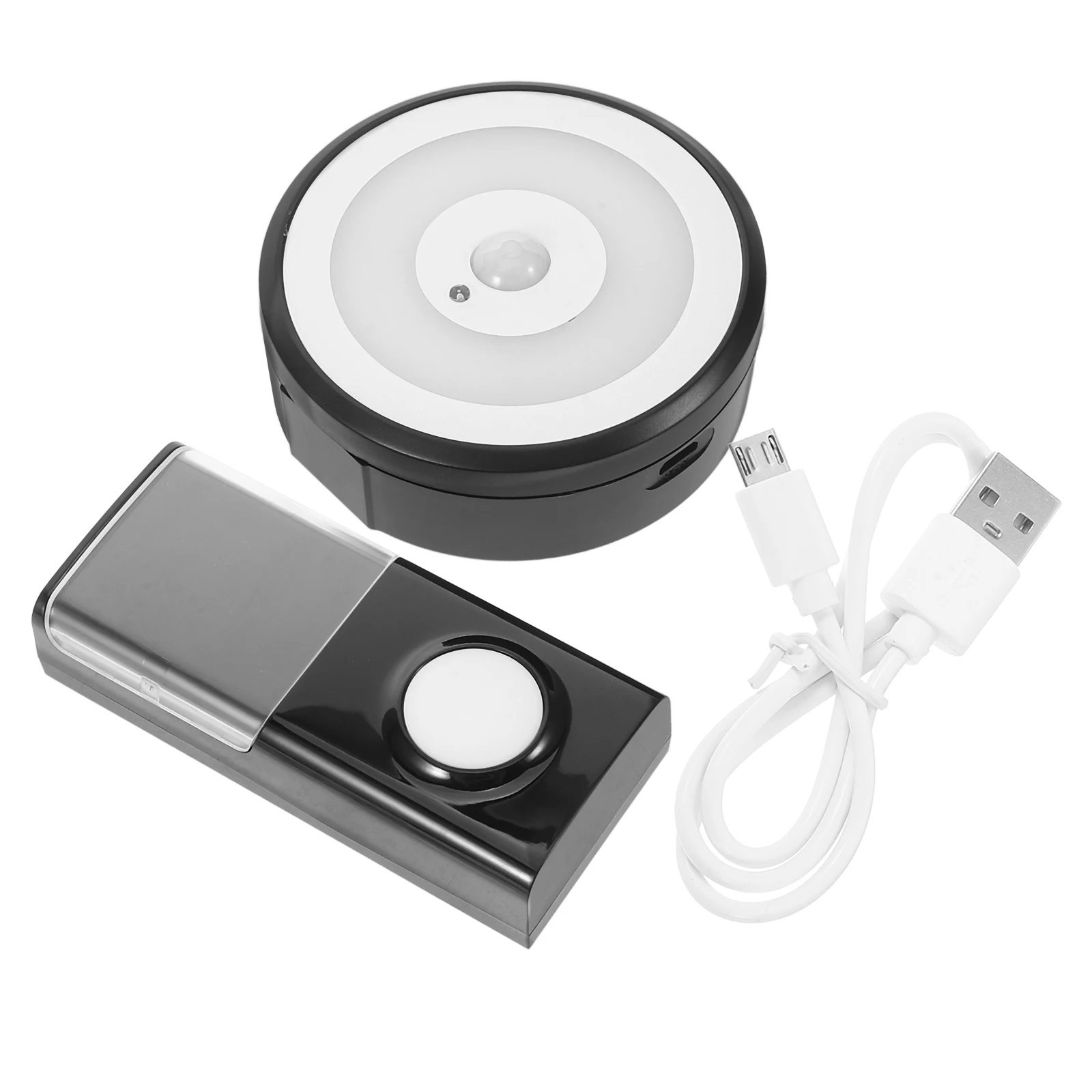 Smart Doorbell USB Wireless Practical Indoor Black Plastic Intelligent Electronic Home Security Video Durable