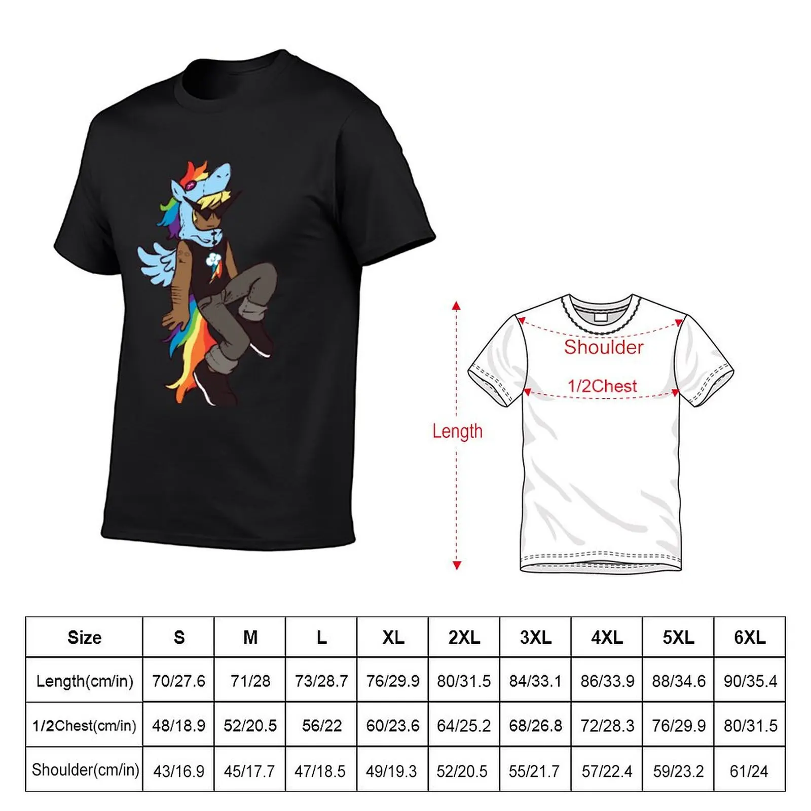 T-shirt graphique Dirk pour homme, chemises vierges, t-shirts Jason pour garçon, arc-en-ciel