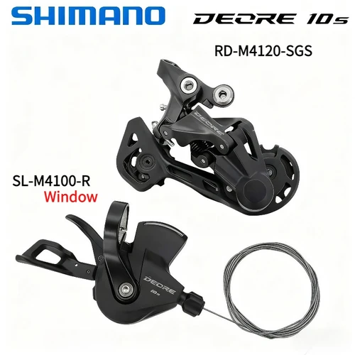 Grupo HIMANO DEORE M4120 2x10v/11v M4100 palanca de cambios y desviador trasero M4120 /M5120-SHADOW RD-2x10/11 velocidades piezas originales