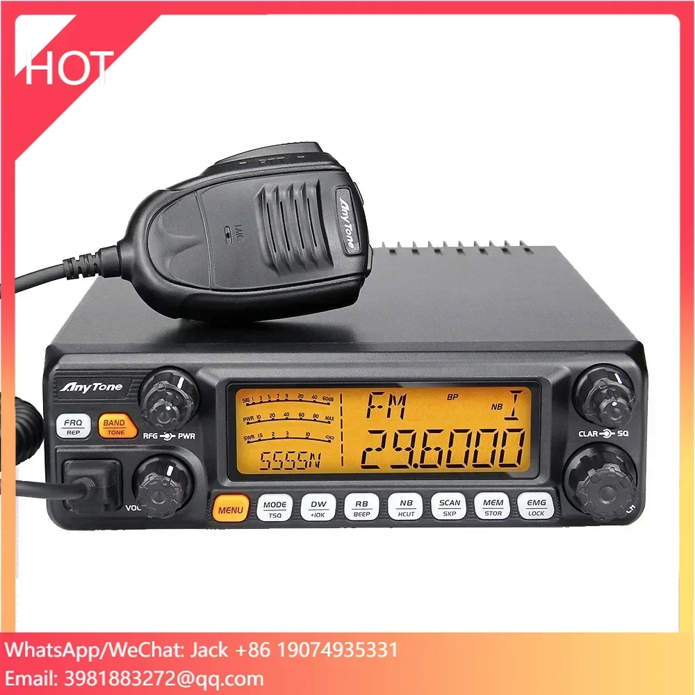 

AnyTone AT-5555N II AM PEP:60W /FM:50W /SSB:60W(PEP) High Power Walkie Talkie AM/FM/USB/LSB Mode 10 Meter Radio