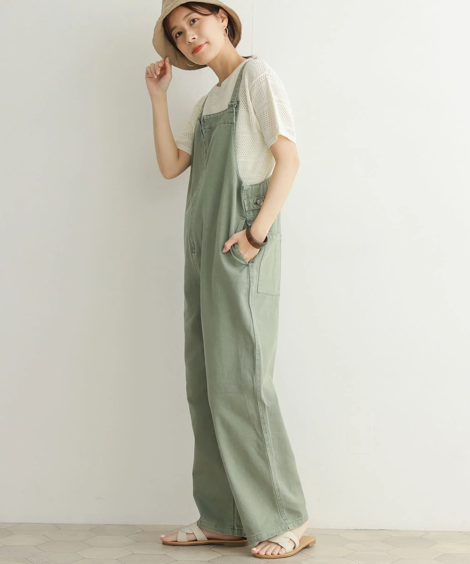 Damskie ogrodniczki z wysokim stanem, bawełniane, codzienne, w stylu japońskim, uniwersalne, na jesień 2025, nowość IENA