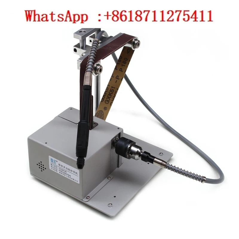 

Small sand belt machine, micro polishing machine, manual multifunctional cutting, polishing, drilling machine