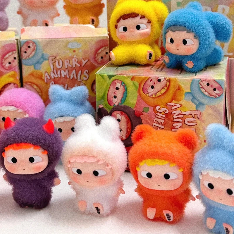 

Heyone OZAI пушистое укрытие, модная игровая слепая коробка, милая зернистая фигурка, украшение для рабочего стола, коллекция сюрпризов, орнамент